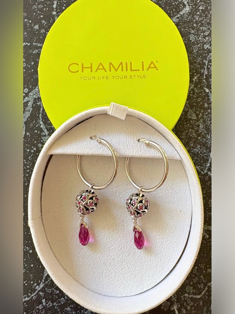Chamilia sterling silver charms earring